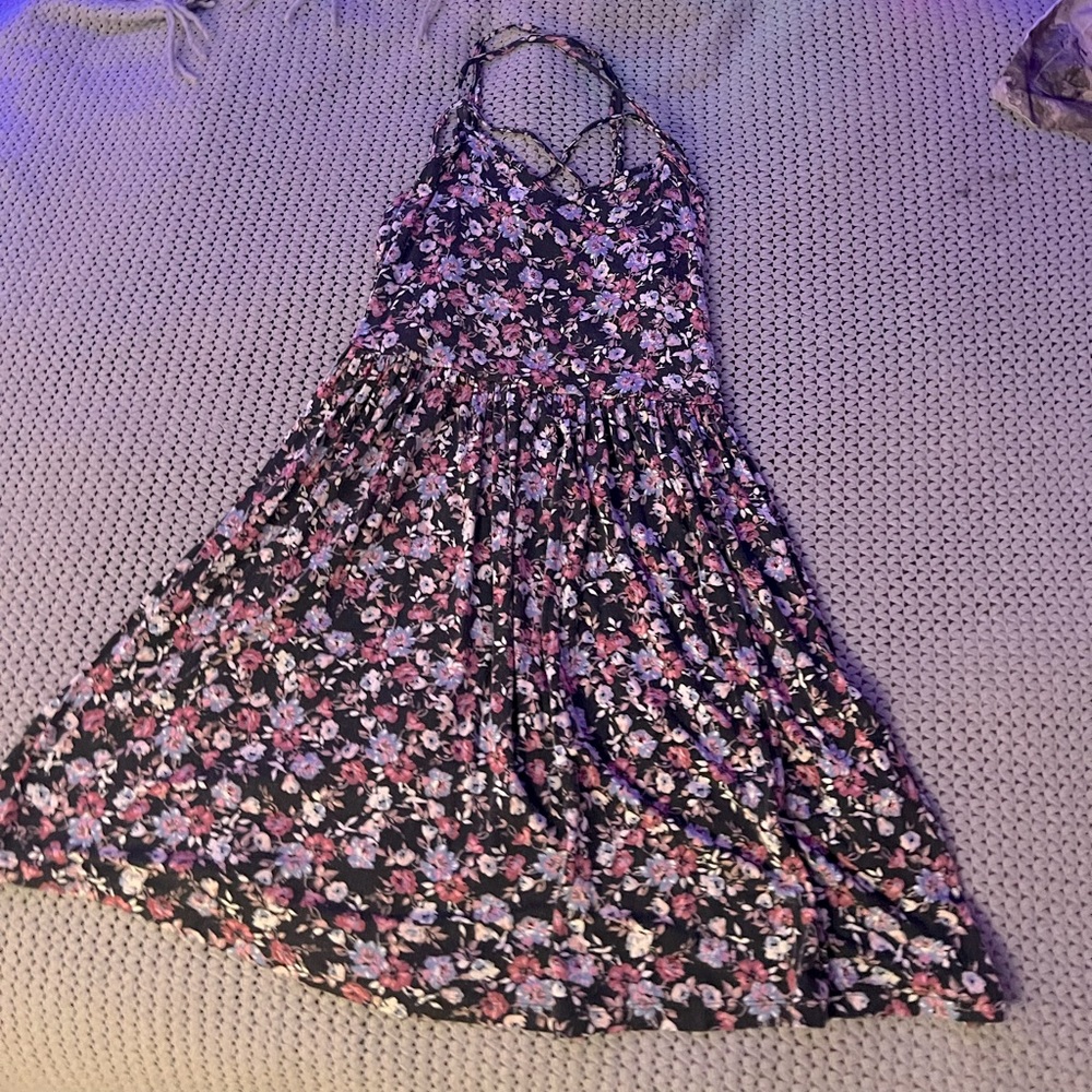 Black floral Maxi Dress